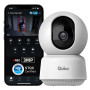 Qubo 3MP Smart Camera 360° | AI Detection | Alarm | Color Night Vision | Two-Way Audio | Records Directly on Cloud | No SD Card Required
