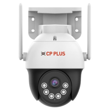 CP PLUS 4G SIM-Based Wireless Security Outdoor 3MP CCTV Camera for House | Human Detection | Motion Alerts | SD Card Recording | IR Night Vision 30M | CTC Cyber Secure Tech - EZ-S35T