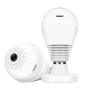 DDLC 4MP WiFi Bulb Smart CCTV Camera | 360 degree HD Panoramic View | Night Vision | Motion Detection | Two-Way Audio | Wireless WiFi Bulb Cam for Home Indoor | Mobile App V380 Pro