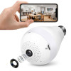 DDLC 4MP WiFi Light Bulb Indoor Camera for Home | 360 degree View | Smart LED Wireless Light Socket | Motion Detection & Mobile App V380 Pro