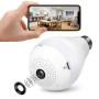 DDLC 4MP WiFi Light Bulb Indoor Camera for Home | 360 degree View | Smart LED Wireless Light Socket | Motion Detection & Mobile App V380 Pro