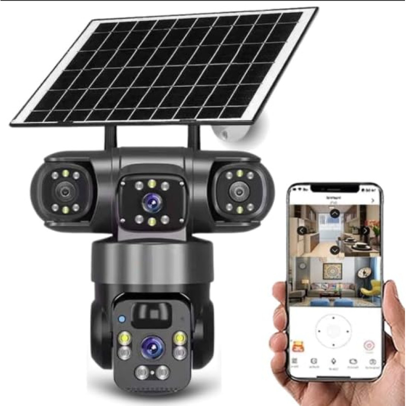 DDLC 4/8MP WiFi Smart Dual Lens Light Bulb Camera | Color Night Vision
