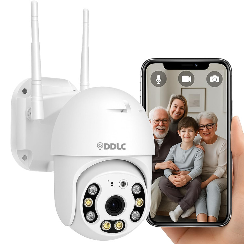 DDLC 4/8MP WiFi Smart Dual Lens Light Bulb Camera | Color Night Vision