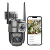 4MP/8MP Smart WiFi Light Bulb Camera | Dual Lens FHD | Night Vision