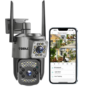4MP/8MP Smart WiFi Light Bulb Camera for Home | Dual Lens Full HD | Color Night Vision | Two Way Audio | Wireless Indoor Security Camera