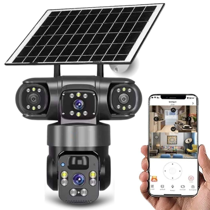 4MP/8MP Smart WiFi Light Bulb Camera | Dual Lens FHD | Night Vision