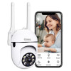 4MP/8MP Smart WiFi Light Bulb Camera | Dual Lens FHD | Night Vision
