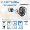 IFITech HD WiFi Home Security Smart CCTV Camera | 360 degree Indoor Bulb Cam | 256GB SD Card Support (Not Included) | Perfect for Home, Office