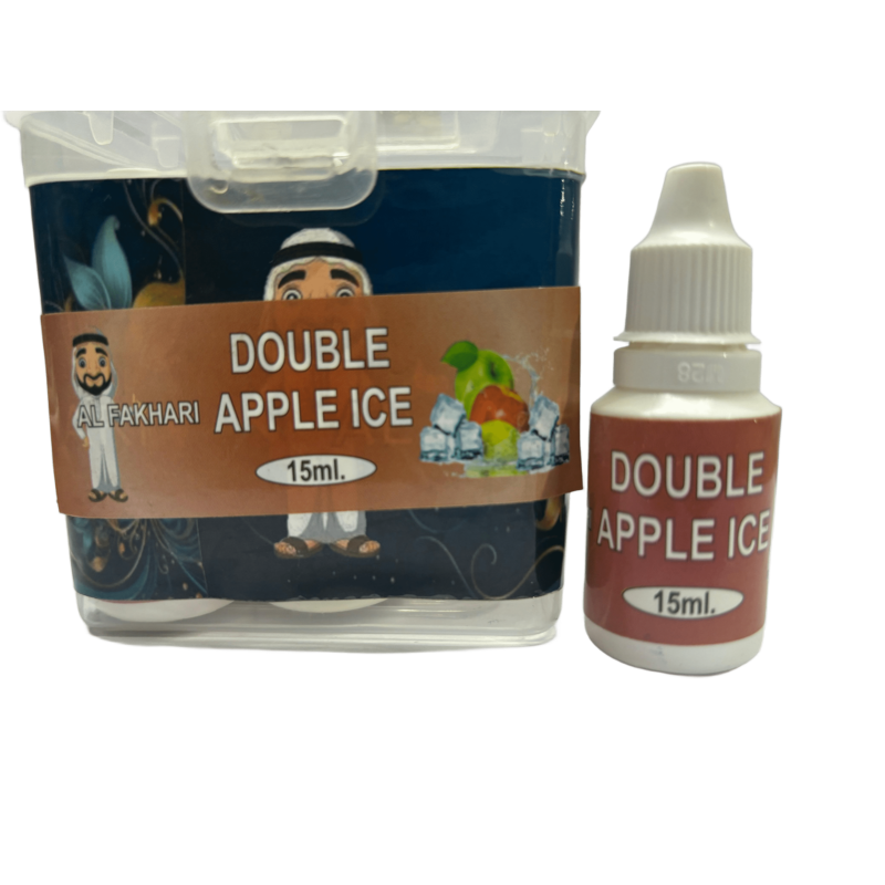 Al-Fakhri Flavour 15ML | Double Apple Ice | Vape E-Liquid | Pen Hookah E-Juice | E-Vapes Flavor