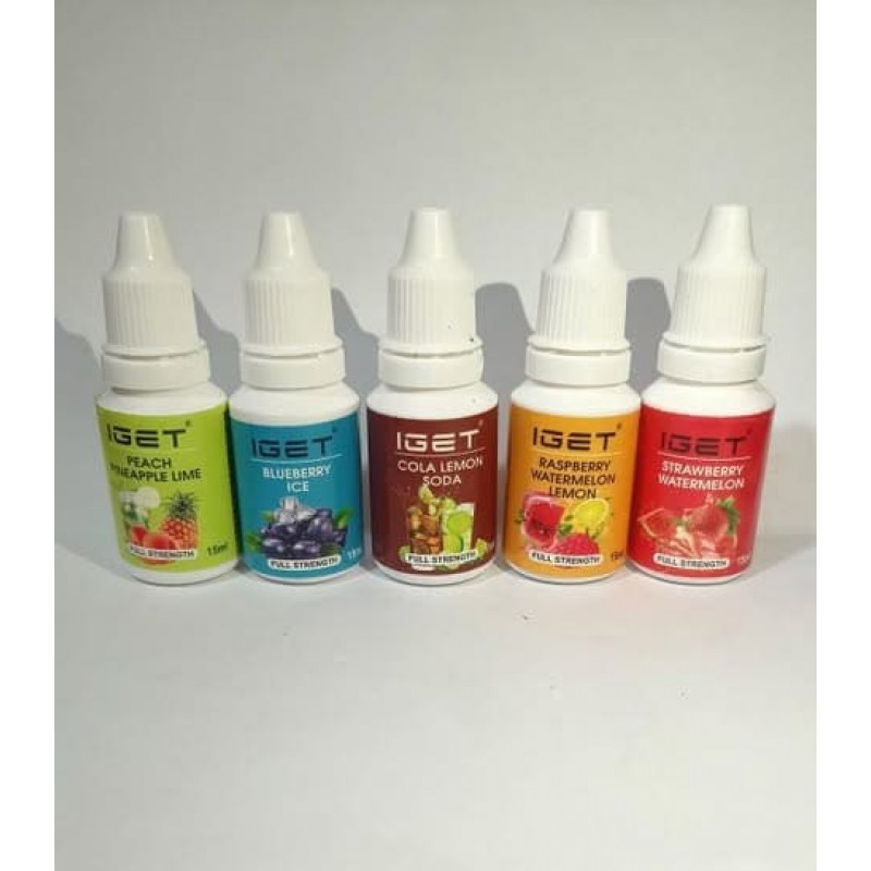 Iget 4mg Nic E-Liquids Refills | 15Ml Flavour | Vape E-Juice (Pack of 5)