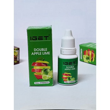 Iget E-liquid Double Apple Lime Flavour | 4mg Nic Salt | E-Cigarette Vape Flavor | E-Juice