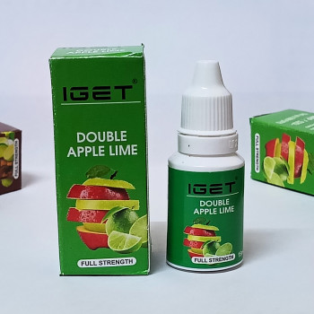 Iget E-liquid Double Apple Lime Flavour | 4mg Nic Salt | E-Cigarette Vape Flavor | E-Juice