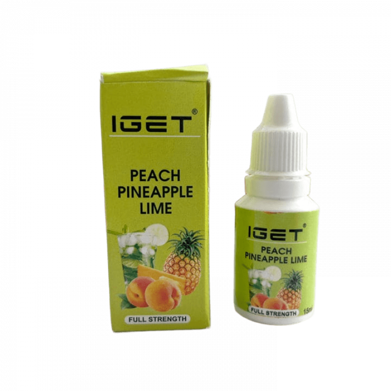 Iget Peach Pineapple Lime E-Liquid | 4mg Nic 15Ml Flavour | Vape Refills