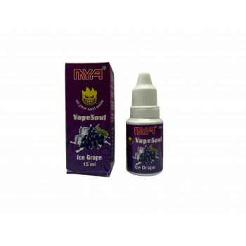 Mya Ice Grapes E-liquid | E-Vape Flavour | Vape E-Juice | E-Cigarette Pen Hookah Flavor | Non Nicotine (1 Bottle)
