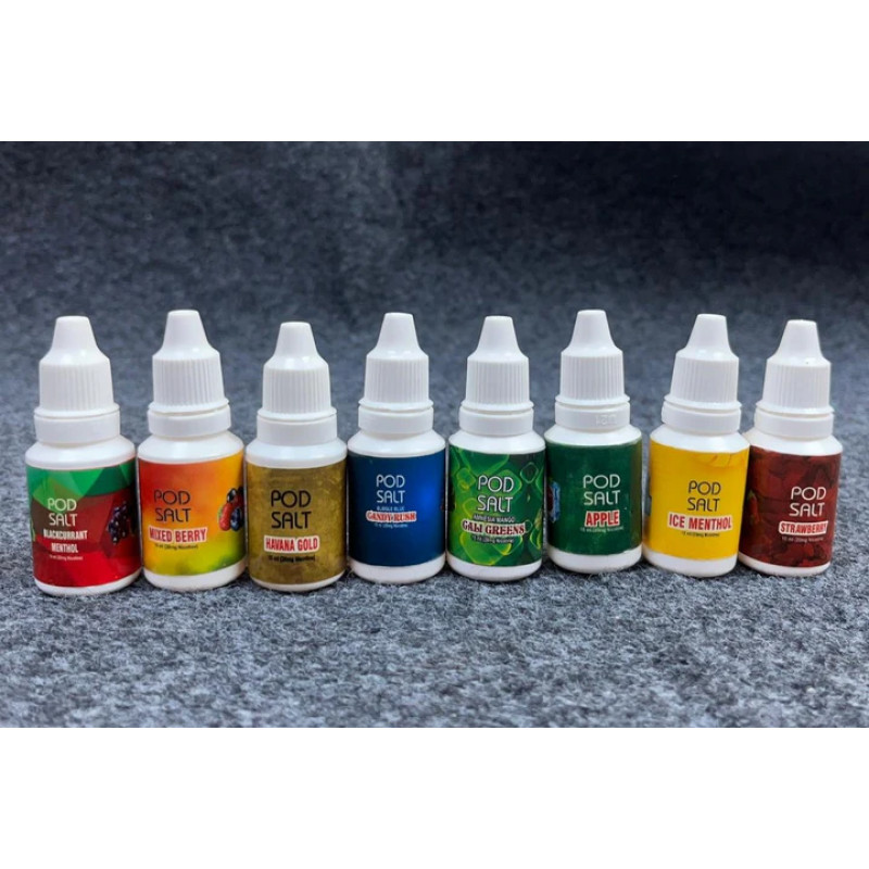 Pod Salt Flavour 15ML | 20mg Nicotine Juice Vape Eliquid (Pack of 5)