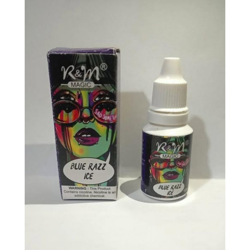 R&M Blue Razz Ice Flavor 15 Ml | 50mg Nicotine E-Liquid | Flavour