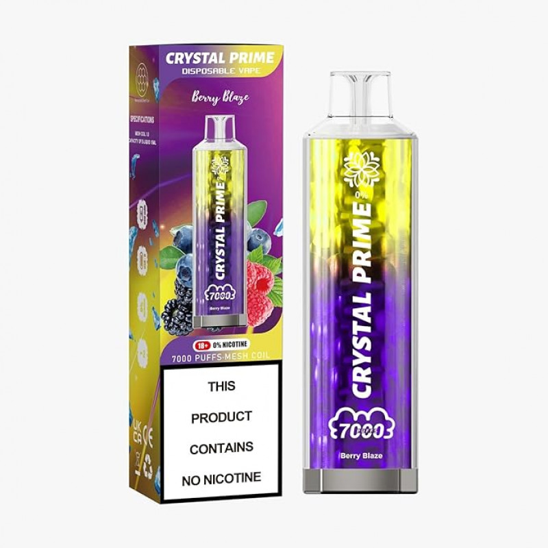 Crystal Prime 3D Disposable Vape | 7000 Puffs Rechargeable Pod
