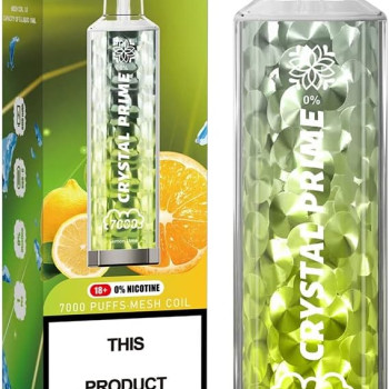 Crystal Prime 7000 Puff Disposable Pod | 3D Vape Rechargeable E-Cigarette