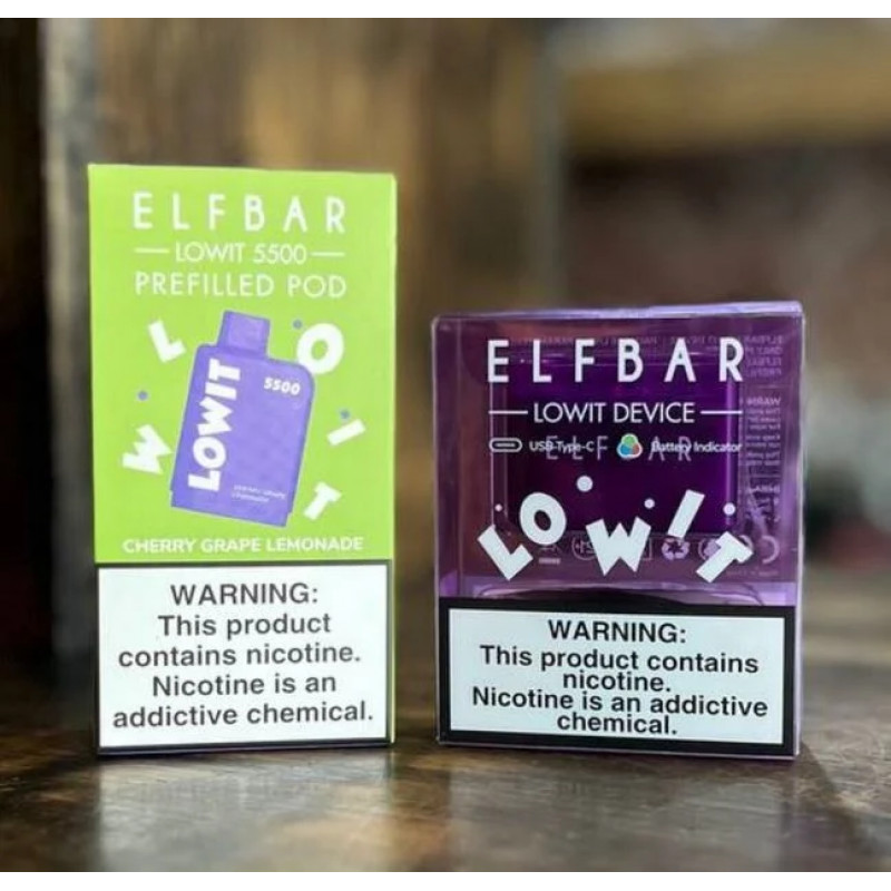 ELF BAR LOWIT 5500 Puffs DISPOSABLE VAPE