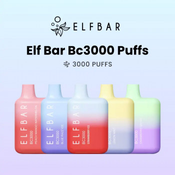 ELF BAR BC-3000 Puffs Vaporizer Pod | Disposable Vape | Best E-Cigarettes