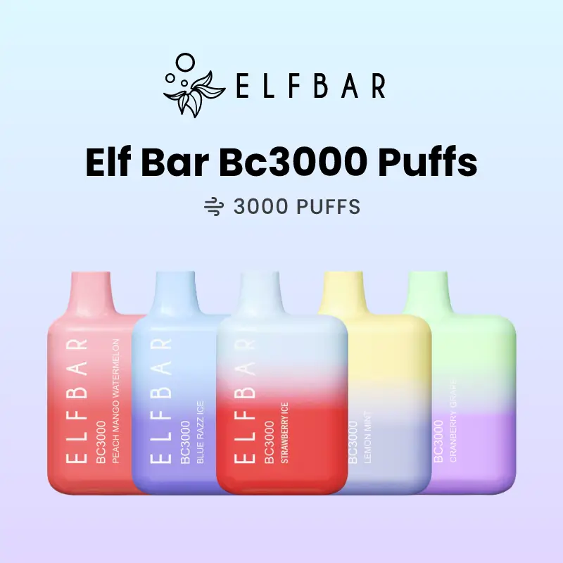 ELF BAR BC3000 Puffs DISPOSABLE VAPE