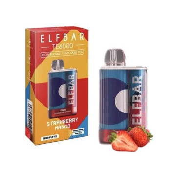 ELF BAR TE-6000 Disposable Vape | 6000 Puffs E-cigarettes | 50mg Salt Nicotine Vaporizer