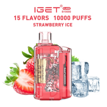 IGet Flare B10000 Disposable Vape | 10000 Puff Strawberry ice | 5% Nicotine | Vaporiser E-Cigarette