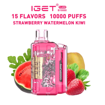 IGet 10000Puff | Flare B10000 Disposable Vape | Strawberry Watermelon Kiwi | E-Cigarette Vaporiser