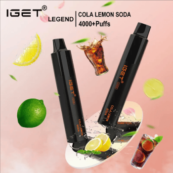Iget Legend 4000 Puff Disposable Vape | 50 mg Nic Salt Vaporizer Portable E-Cigarette