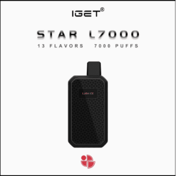 IGet Star Disposable Vape | 7000 Puff POD E-Cigarette | Grapes ice | 5% 50mg Nic Vaporiser