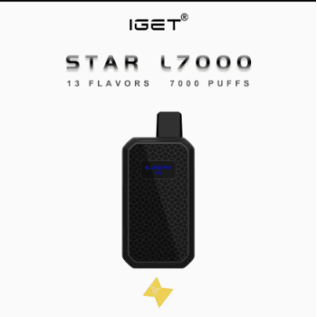IGet Star 7000 Puffs Disposable Vape | Mango Flavour POD Device | 5% 50mg Nicotine Salt E-Cigarette