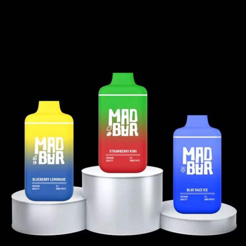 Mad Bar Premium Disposable Vape | 6000 Puffs 5% Nicotine Mad Bar Premium Disposable Vape | 6000 Puffs 5% Nicotine