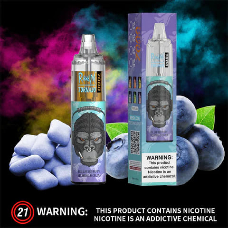 R&M Tornado 7000 Rechargeable Disposable Vape | 7000 Puffs E-Cigarette Bar Pen