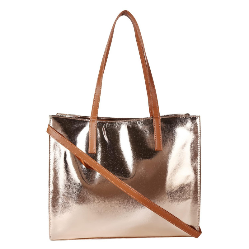 Antin Faux Leather Shoulder Bag | Womens Hand Bag- Rose Gold