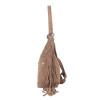 Antin Suede Leather Fringe Hobo & Shoulder Bag - Brown Tan