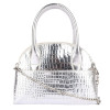 Antin Silver Croco Texture Handbag | Sling/Shoulder Bag