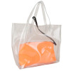 Antin Transparent Tote bag | Shoulder Bag with Orange Neon Clutch