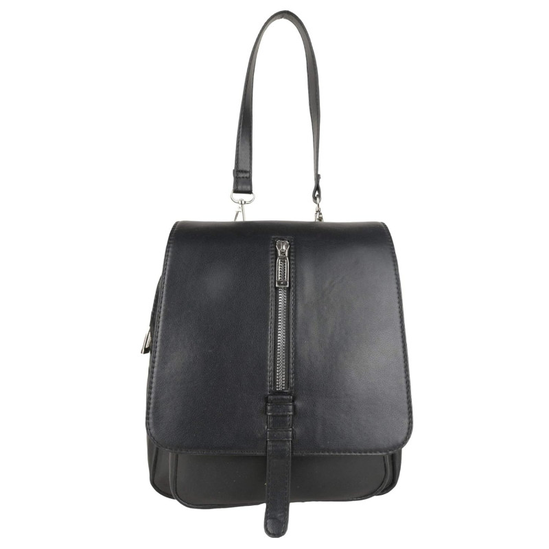 Antin Faux Leather Backpack (2 in 1) | front zip pocket