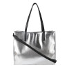 Antin Silver Metallic Faux Leather Shoulder Bags | Tote / Sling Bag