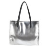 Antin Silver Metallic Faux Leather Shoulder Bags | Tote / Sling Bag