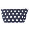 Antin Cotton Canvas Blue Pouch with White Polka Dot