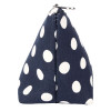Antin Cotton Canvas Blue Pouch with White Polka Dot