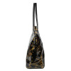 Antin Faux Leather Tote Bags Wear as Shoulder & Handbag - Black-Gold