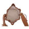 Antin Faux Leather Bucket Sling Bag | Handbag (White/Black)