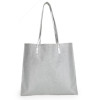 Antin Silver Shimmer Tote Bag for Women & Girls