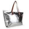 Antin Silver Metallic Fatty Tote Bag | Shoulder & Hand bags