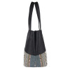 Antin Top Handle Woven Fabric & PU Handbag | Bucket Bag, Shoulder Bag