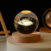 NEEVA CRAFT 3D Moon Astronaut Crystal Ball Night Light with Wooden Base - LED USB Table Lamp for Kids, Teens, and Home Decor(Astronut) NEEVA CRAFT 3D Moon Astronaut Crystal Ball Night Light with Wooden Base - LED USB Table Lamp for Kids, Teens, and Home Decor(Astronut)
