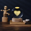 NEEVA CRAFT 3D Moon Astronaut Crystal Ball Night Light with Wooden Base - LED USB Table Lamp for Kids, Teens, and Home Decor(Astronut) NEEVA CRAFT 3D Moon Astronaut Crystal Ball Night Light with Wooden Base - LED USB Table Lamp for Kids, Teens, and Home Decor(Astronut)