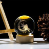 NEEVA CRAFT 3D Moon Astronaut Crystal Ball Night Light with Wooden Base - LED USB Table Lamp for Kids, Teens, and Home Decor(Astronut) NEEVA CRAFT 3D Moon Astronaut Crystal Ball Night Light with Wooden Base - LED USB Table Lamp for Kids, Teens, and Home Decor(Astronut)